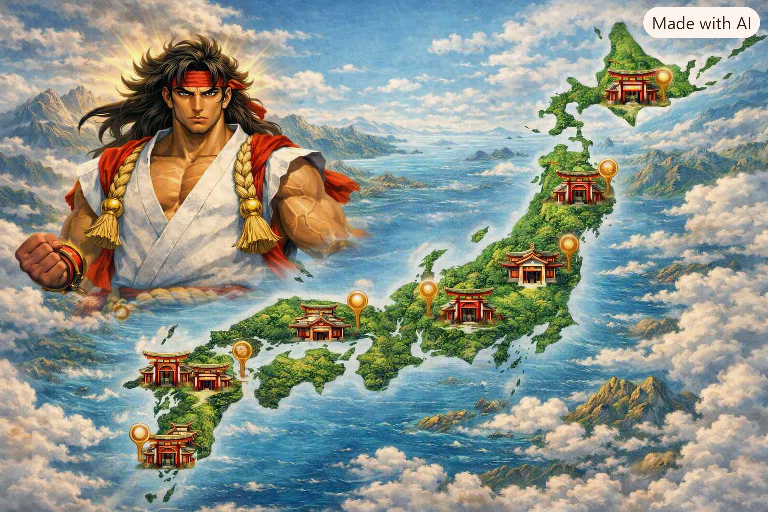天手力男神の神社紹介マップ
